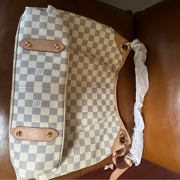 Stylish Damier Asur Checkered Shoulder Bag - Picture 7 of 16